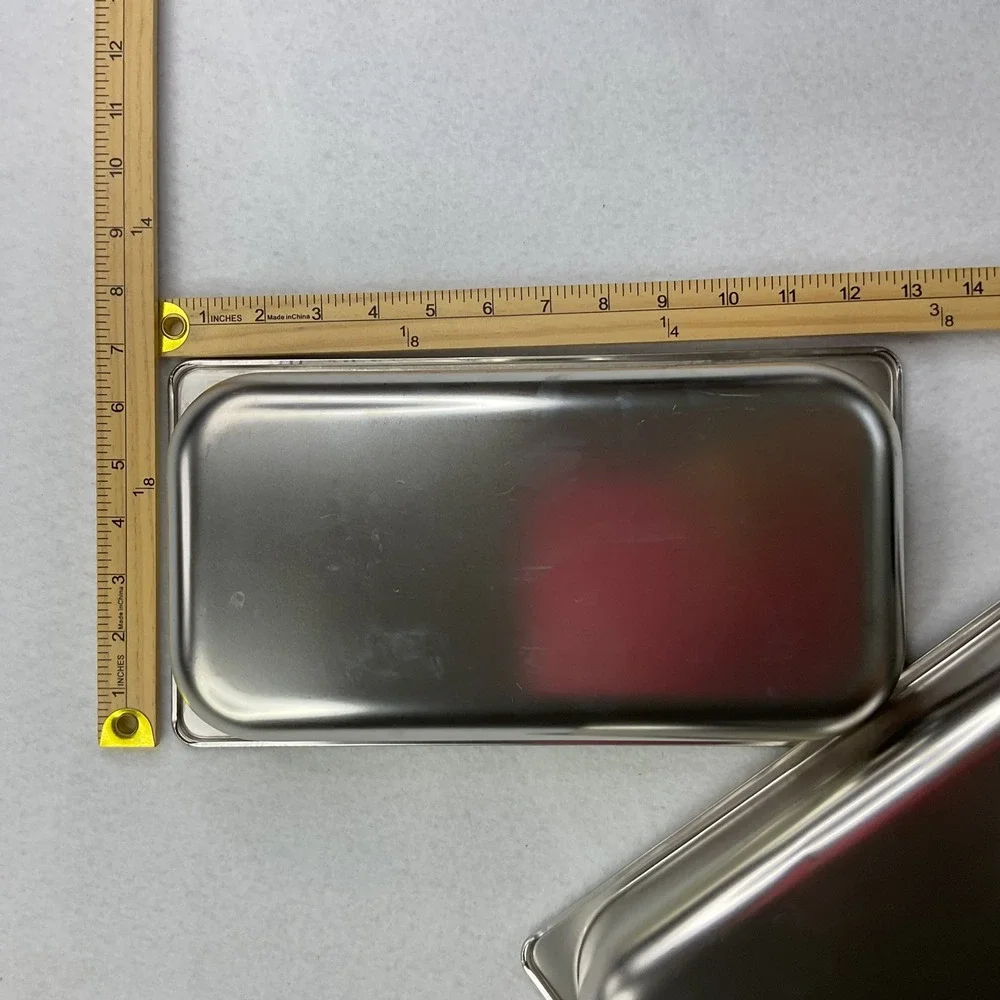 Stainless Steel Steam Table Pans 1/3 Size 2.5 Inch Deep Food Prep Trays